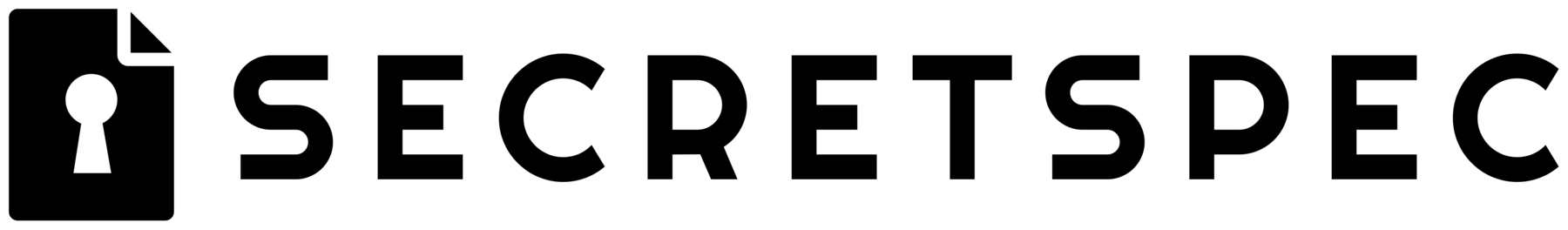 The new SecretSpec document-and-keyhole logo